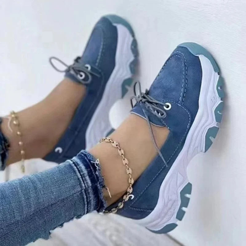 Moderne Komfort Loafer med Platform