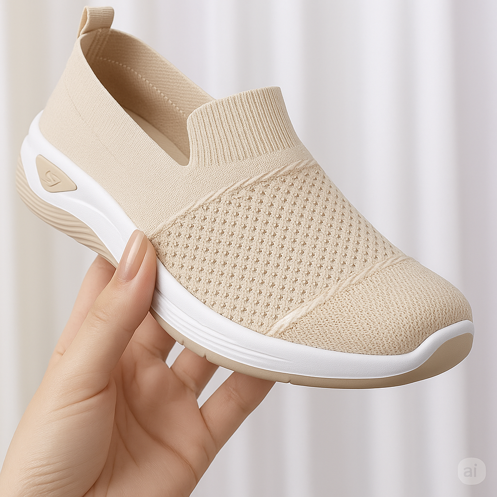 LOUVRE Åndbare Slip-On - Ortopædiske Behagelige Sneakers