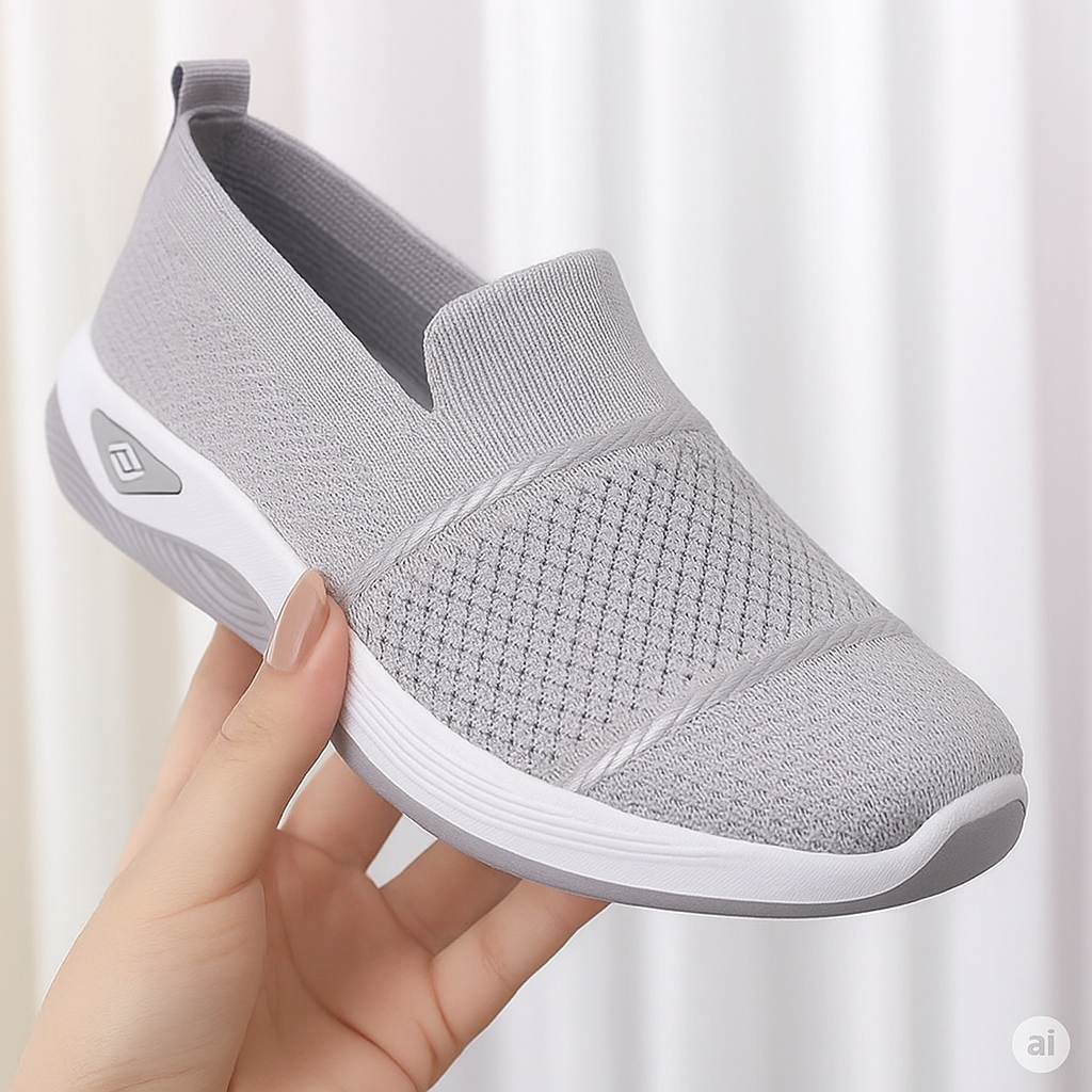 LOUVRE Åndbare Slip-On - Ortopædiske Behagelige Sneakers