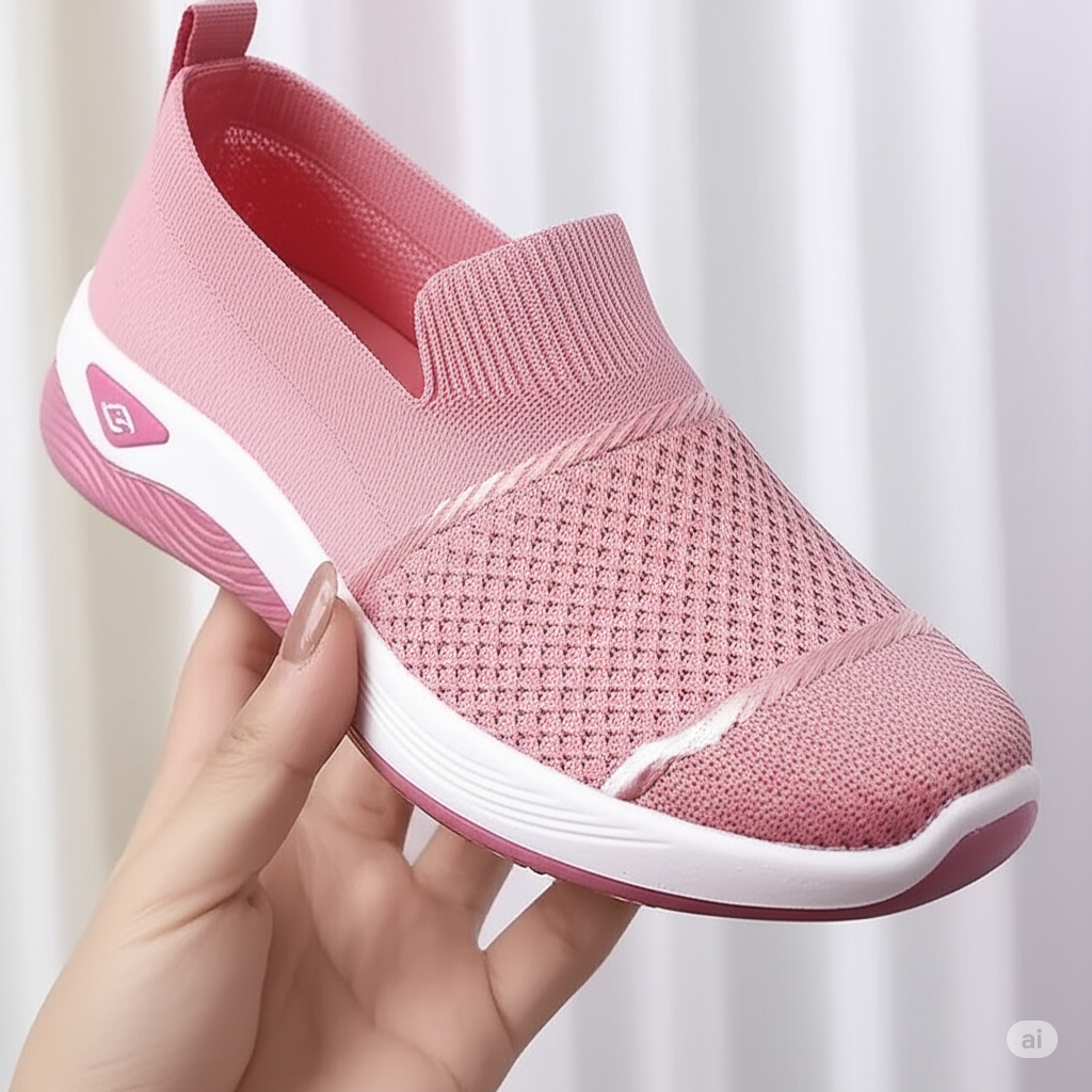 LOUVRE Åndbare Slip-On - Ortopædiske Behagelige Sneakers